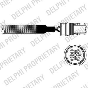 Delphi ES10581-12B1 лямбда-зонд на MERCEDES-BENZ CLK (C208)