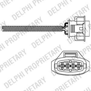 DELPHI Кислородный датчик ES10791-12B1 (ES10791-12B1)