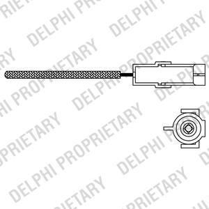 Delphi ES10966-12B1 лямбда-зонд на OPEL KADETT E фургон (37_, 47_)