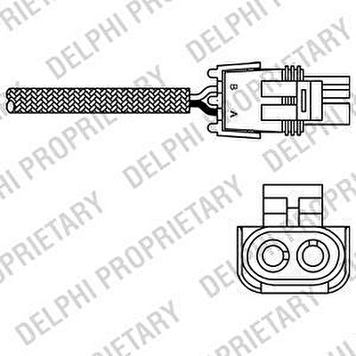 Delphi ES10989-12B1 лямбда-зонд на RENAULT CLIO I (B/C57_, 5/357_)
