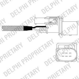 Delphi ES11015-12B1 лямбда-зонд на VW GOLF IV (1J1)