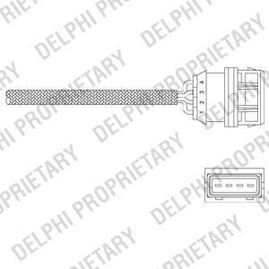 Delphi ES11036-12B1 лямбда-зонд на VOLVO V40 универсал (VW)