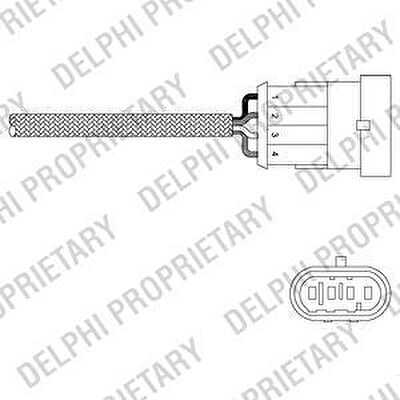 Delphi ES20276-12B1 лямбда-зонд на FIAT PALIO Weekend (178DX)