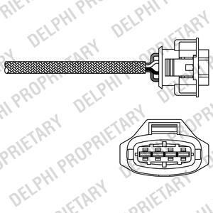 Delphi ES20282-12B1 лямбда-зонд на OPEL ASTRA G универсал (F35_)