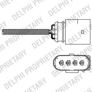 Delphi ES20285-12B1 лямбда-зонд на VW PASSAT Variant (3B6)