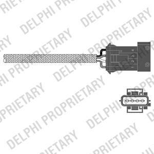 Delphi ES20341-12B1 лямбда-зонд на VOLVO V70 I (LV)