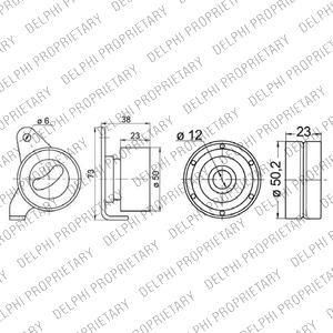 Delphi KDB245 комплект ремня грм на TOYOTA COROLLA Liftback (_E8_)