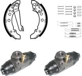 Delphi KP791 комплект тормозных колодок на VW POLO купе (86C, 80)