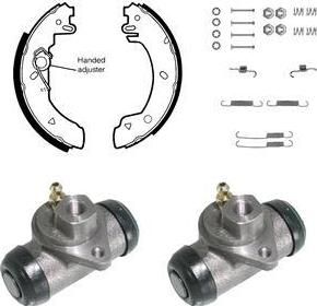 Delphi KP817 комплект тормозных колодок на FORD FIESTA фургон (FVD)