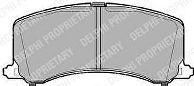 Delphi LP1014 комплект тормозных колодок, дисковый тормоз на SUZUKI BALENO Наклонная задняя часть (EG)
