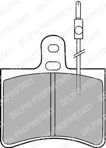 Delphi LP113 комплект тормозных колодок, дисковый тормоз на FIAT 242-SERIE автобус (242_)