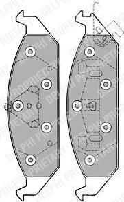 DELPHI Колодки торм.пер. (LP1161)