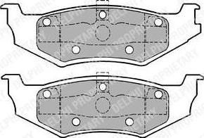 Delphi LP1162 Колодки тормозные CHRYSLER 300M 98-04/PT CRUISER 01-/SEBRING 01-задние