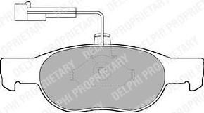 Delphi LP1397 комплект тормозных колодок, дисковый тормоз на FIAT PUNTO (188)