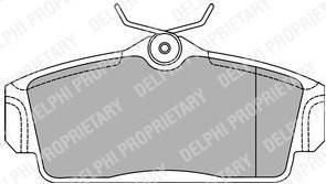 DELPHI Колодки передние NISSAN Alm 00-> Prim 96->02 (LP1435)