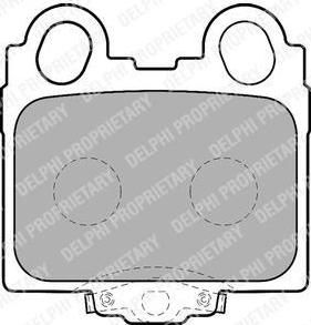 DELPHI Колодки торм.зад. (LP1510)