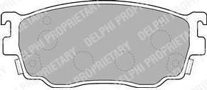 Delphi LP1527 комплект тормозных колодок, дисковый тормоз на MAZDA 626 V Hatchback (GF)