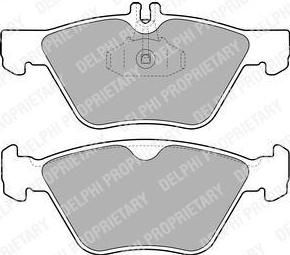 DELPHI Колодки тормозные CHRYSLER Crossfire / MERCEDES C36, CLK200, CLK230, CLK320, CLK430, E240, E270, E280, E300, E320, S350, SLK320 (LP1589)