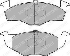 DELPHI Колодки торм.пер. (LP1591)