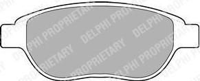 DELPHI Колодки тормозные дисковые CITROEN C4/BERLINGO/FIAT DOBLO/PEUGEOT 307/PARTNER передние (4253.39, LP1653)