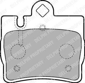 DELPHI Колодки тормозные MB W220 (LP1697)