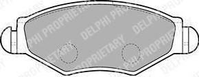 DELPHI Колодки тормозные дисковые PEUGEOT 206/206SW 01>(-ABS) передние (4252.28, LP1699)