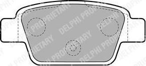 Delphi LP1719 комплект тормозных колодок, дисковый тормоз на FIAT STILO (192)