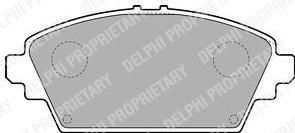 DELPHI Колодки тормозные NISSAN Almera Tino, Primera (LP1732)