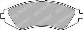 DELPHI Колодки тормозные дисковые CHEVROLET LANOS/LACETTI/REZZO/DAEWOO NEXIA/NUBIRA/LEGANZA пер. (96245178, LP1779)