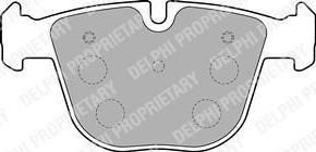 DELPHI Колодки тормозные 535, 540, 545, 550, 635d, 645, 650, 730, 740, 745, 750, 760, M5, X5, X6 (LP1793)