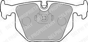 DELPHI Колодки задние E38/E53(X5) (LP1803)