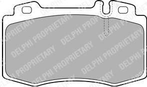 Delphi LP1828 Колодки тормозные MERCEDES C209/W203/W211/W220/R171/R230 передние