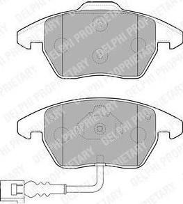 DELPHI Колодки передние AD VW SEAT SKODA PA 03->06 (LP1837)