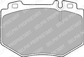 DELPHI Комплект тормозных колодок, диско (LP1851)