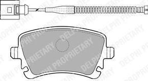 Delphi LP1860 Колодки тормозные AUDI A4/A6/A8/VW MULTIVAN/T5/PHAETON задние