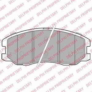 DELPHI Колодки передние OPEL ANTARA/CAPTIVA 3.2L (96626070, LP1987)