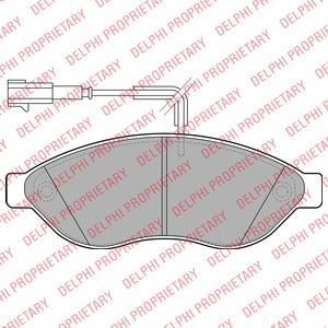 DELPHI Колодки передние CITROEN/FIAT/PEUGEOT all Bus 2006-> (425373, LP1992)