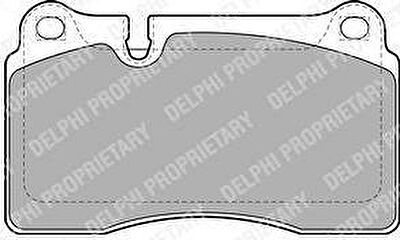 DELPHI Колодки тормозные дисковые VOLKSWAGEN TOUAREG 02- передние (7L6 698 151G, LP2012)