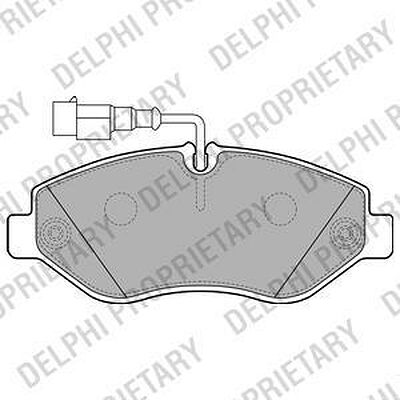 Delphi LP2043 комплект тормозных колодок, дисковый тормоз на NISSAN CABSTAR