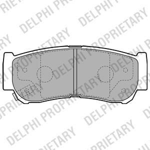 Delphi LP2049 Колодки тормозные HYUNDAI H-1 01-/SANTA FE (CM)/(SM) 05- задние