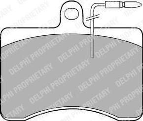 Delphi LP210 комплект тормозных колодок, дисковый тормоз на FIAT 242-SERIE автобус (242_)