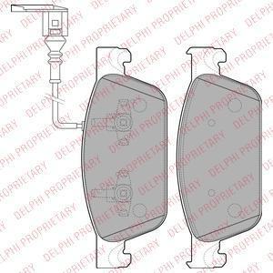 DELPHI Колодки передние (с датчиком) VW T5/Multivan 03->/Type ATE /WK+ (7E0698151, LP2199)