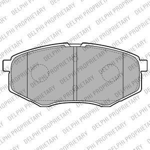 Delphi LP2227 комплект тормозных колодок, дисковый тормоз на HYUNDAI ix20 (JC)