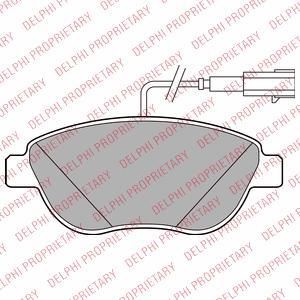 Delphi LP2240 комплект тормозных колодок, дисковый тормоз на FIAT PUNTO (199)