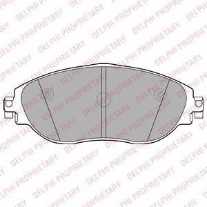 DELPHI Колодки тормозные дисковые AUDI A3/SKODA OCTAVIA/VW GOLF 12-/SHARAN 10- передние (8V0698151C, LP2250)