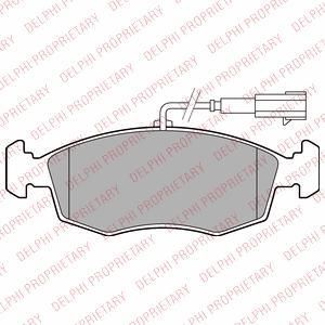 Delphi LP2288 комплект тормозных колодок, дисковый тормоз на FIAT PUNTO (199)