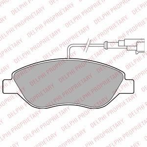 Delphi LP2299 комплект тормозных колодок, дисковый тормоз на FIAT BRAVO II (198)