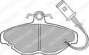 Delphi LP254 комплект тормозных колодок, дисковый тормоз на AUSTIN MAESTRO (XC)