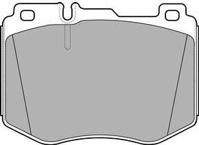 Delphi LP3172 комплект тормозных колодок на MERCEDES-BENZ C-CLASS T-Model (S205)