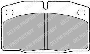 DELPHI Колодки передние DAEWOO NEXIA OP VecA 1.4 88-92 OmA 1.8 87-91 CorA (LP415)